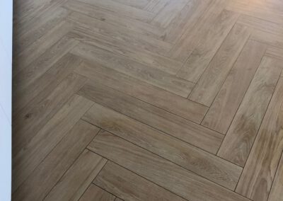 Houtlook visgraat vloer